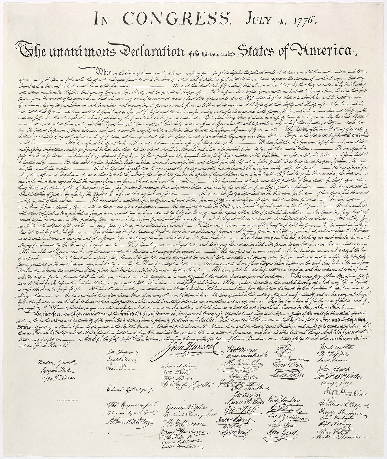 Declaration · 1776 — public domain scan